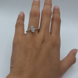 14Kt Gold 1 Ct Lab Grown Diamond Marquise Ring